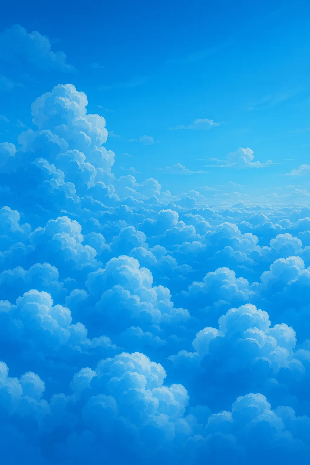 Sky with clouds background image.